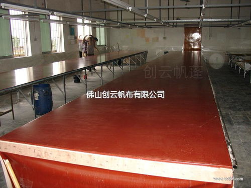 佛山创云帆蓬厂家供应服装印花厂台皮 订做 批发
