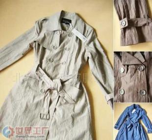 批发折扣女装,风衣,韩版女装,白领时装_服装服饰_世界工厂网中国产品信息库