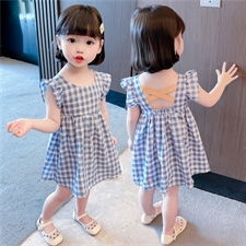 正新服饰 zhxfus529蓝格小飞袖连衣裙商品批发价与销量数据 货捕头