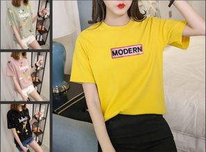 【广州服装批发夏季t恤女士短袖批发男女t恤批发库存尾货清仓】- 